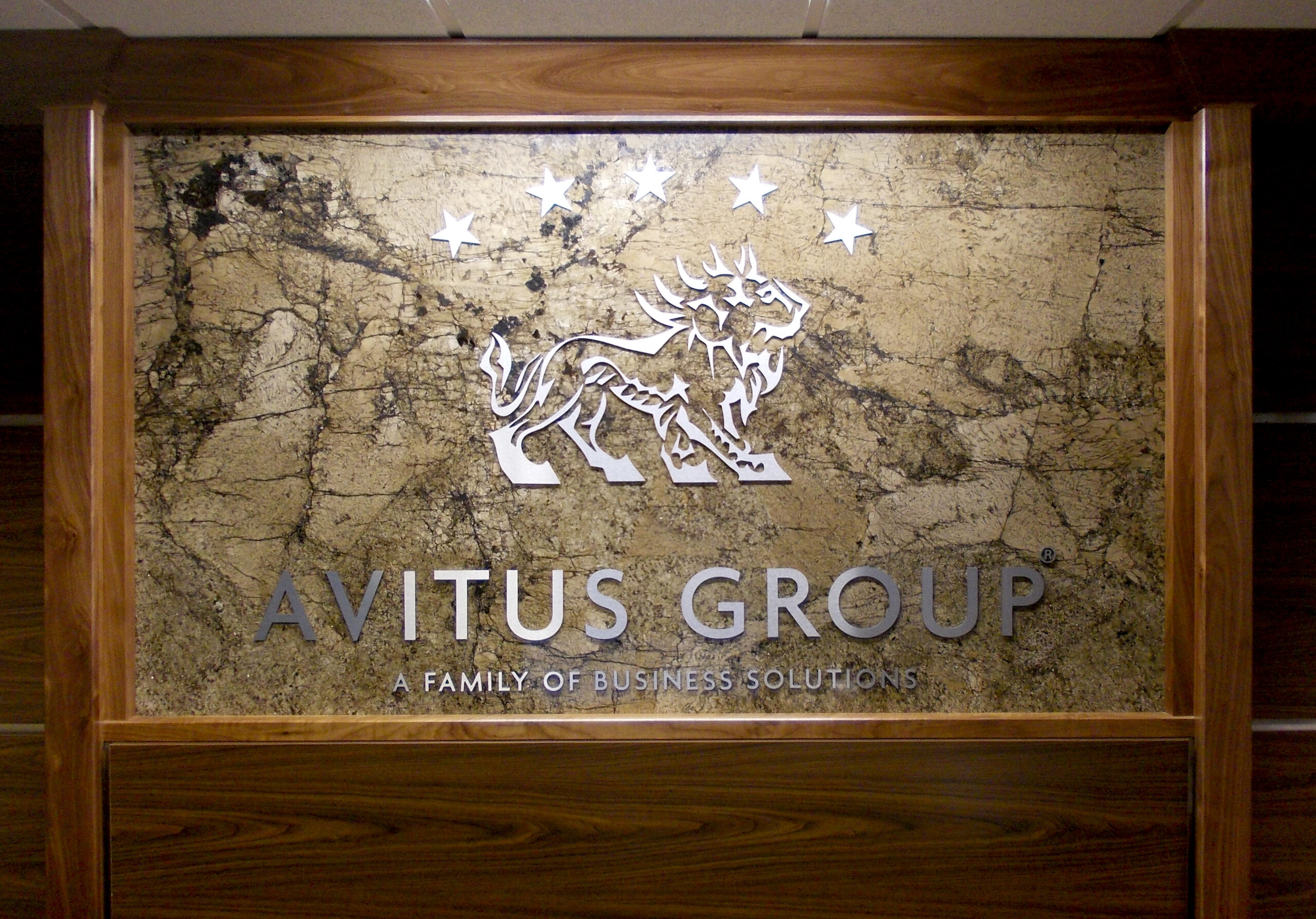 Custom Interior Wall Signage for Avitus Group