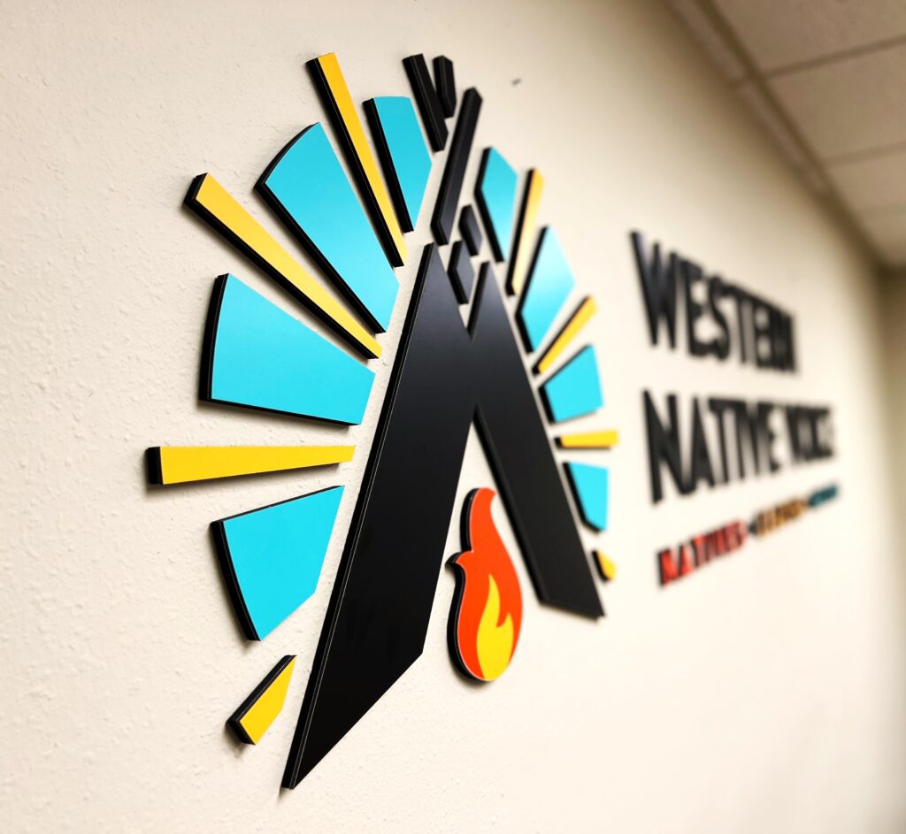 Western Native Voice Interior Wall Sign
