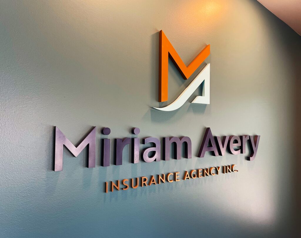 Miriam Avery Insurance Agency Interior Wall Sign