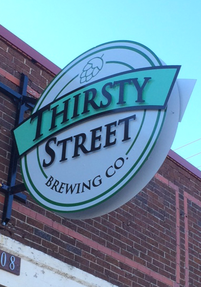 Thirsty Street Brewing Co - Storefront signage