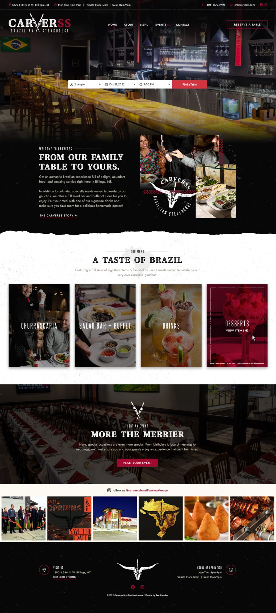 Brazilian Steakhouse Launch Pre-Sell Page