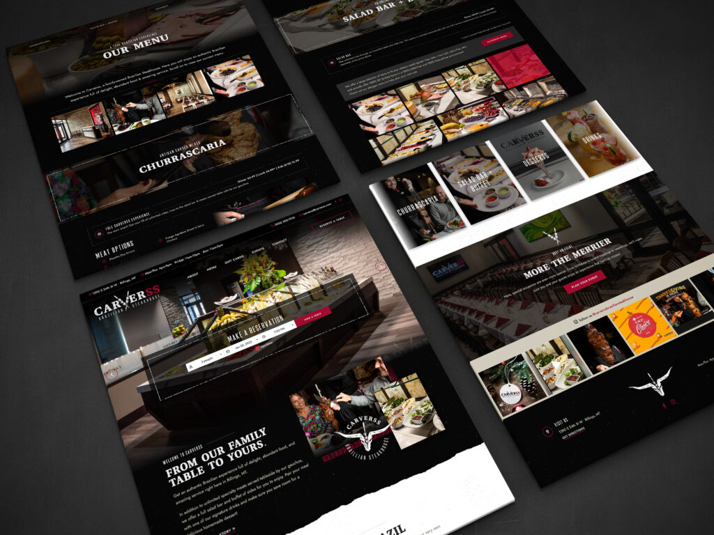 Carverss Brazilian Steakhouse Website Design by Zee Creative