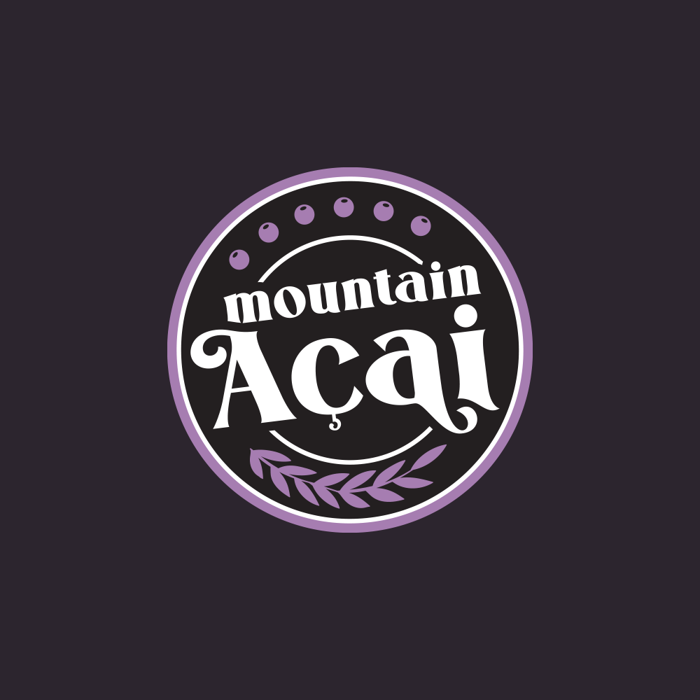 City Brew's Mountain Acai logo design